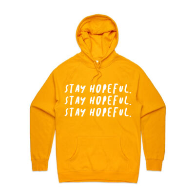 Stay Hopeful - Full Front (White on Black) Thumbnail